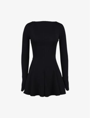 Francesca Long-Sleeve Stretch-Woven Mini Dress by HOUSE OF CB