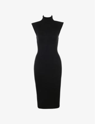 Gaia Turtleneck Cotton-Blend Midi Dress by HOUSE OF CB