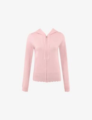 HOCB-Logo Zip-Up Wool and Cashmere-Blend Hoody by HOUSE OF CB