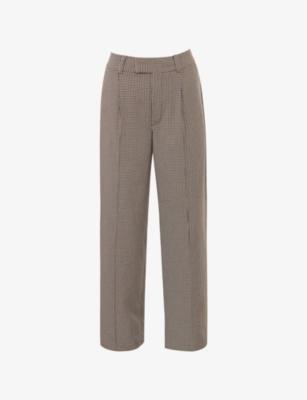 Hayden Checked Stretch-Woven Trousers by HOUSE OF CB