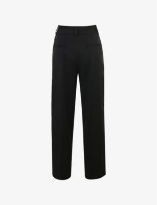 Hayden Wide-Leg Mid-Rise Stretch-Woven Trousers by HOUSE OF CB