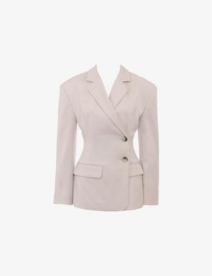 Hudson Hourglass Stretch-Woven Blazer by HOUSE OF CB