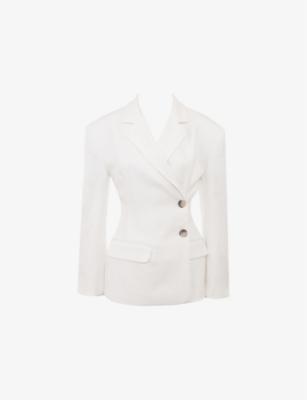 Hudson Hourglass Stretch-Woven Blazer by HOUSE OF CB