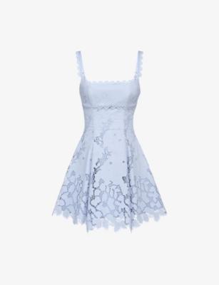 Isla Floral-Pattern Woven Mini Dress by HOUSE OF CB