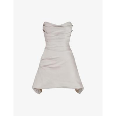 Jasmine strapless cotton-blend mini dress by HOUSE OF CB