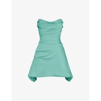Jasmine strapless cotton-blend mini dress by HOUSE OF CB