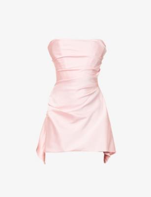 Jasmine strapless cotton-blend mini dress by HOUSE OF CB