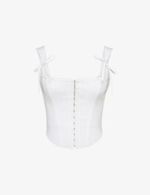 Kikki Stretch-Cotton Corset Top by HOUSE OF CB