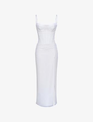 Lini Bodycon Stretch-Mesh Maxi Dress by HOUSE OF CB