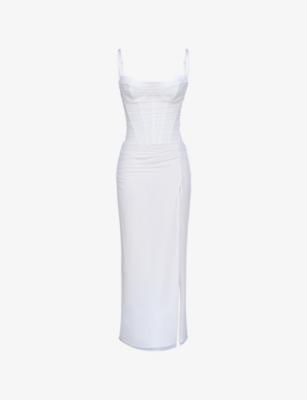 Lini Bodycon Stretch-Mesh Maxi Dress by HOUSE OF CB