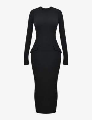Marie-Louise turtleneck stretch-woven maxi dress by HOUSE OF CB Marie-Louise turtleneck stretch-woven maxi dress by HOUSE OF CB