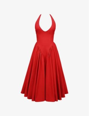 Marilyn Halter Midi Dress by HOUSE OF CB