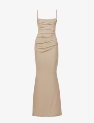 Milena corset stretch-jersey maxi dress by HOUSE OF CB