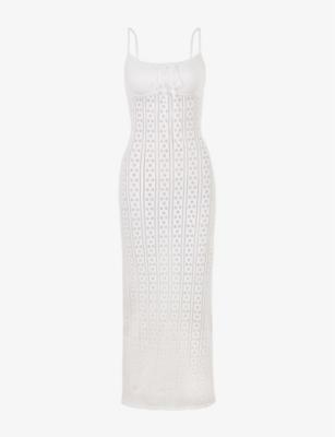 Myla drawstring woven maxi dress by HOUSE OF CB
