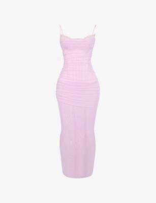 Nalini Corseted Stretch-Woven Maxi Dress by HOUSE OF CB