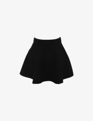 Rosina Flared Wool-Blend Mini Skirt by HOUSE OF CB