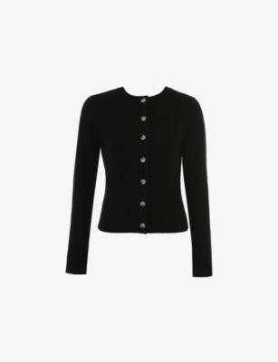 Round-Neck Merino-Wool and Cashmere-Blend Cardigan by HOUSE OF CB