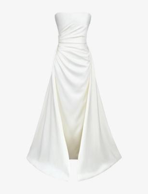 Sabrina Strapless Satin Bridal Gown by HOUSE OF CB