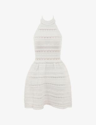Serafina High-Neck Knitted Mini Dress by HOUSE OF CB