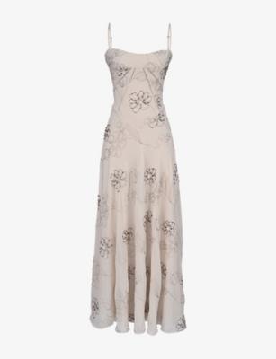 Seren Floral-Pattern Woven Maxi Dress by HOUSE OF CB