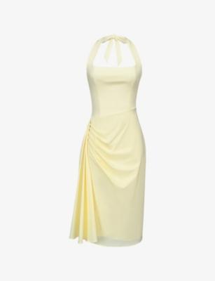 Tallulah Halterneck Cotton Midi Dress by HOUSE OF CB