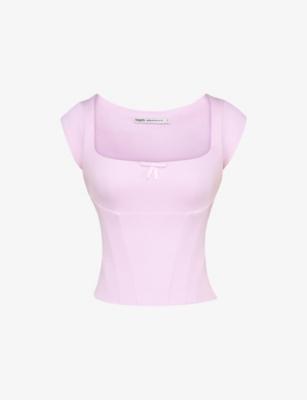 The Cap Sleeve Corset Jersey Top by HOUSE OF CB
