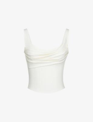 The Drape Neck Jersey Corset Top by HOUSE OF CB