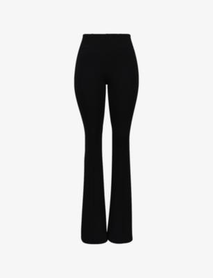 The Fitted Flared-Leg Stretch-Woven Trousers by HOUSE OF CB