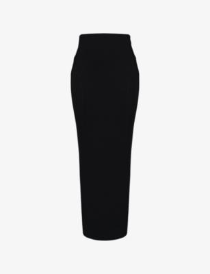 The Maxi Bodycon Stretch-Woven Maxi Skirt by HOUSE OF CB
