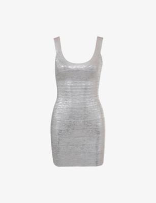 The OG Bandage Panelled Stretch-Woven Mini Dress by HOUSE OF CB