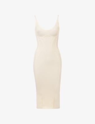 The Sculpt Halter-Neck Bandage Stretch-Woven Midi Dress by HOUSE OF CB