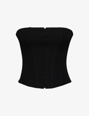 The Strapless Stretch-Jersey Corset Top by HOUSE OF CB
