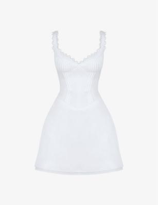 Tilly pin-tuck woven mini dress by HOUSE OF CB