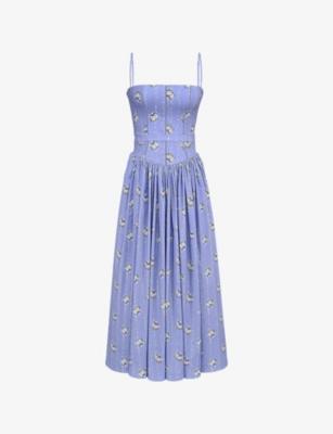 Ysabella Panelled Cotton Midi Dress by HOUSE OF CB