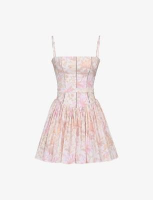 Ysabella Stretch-Cotton Mini Sundress by HOUSE OF CB