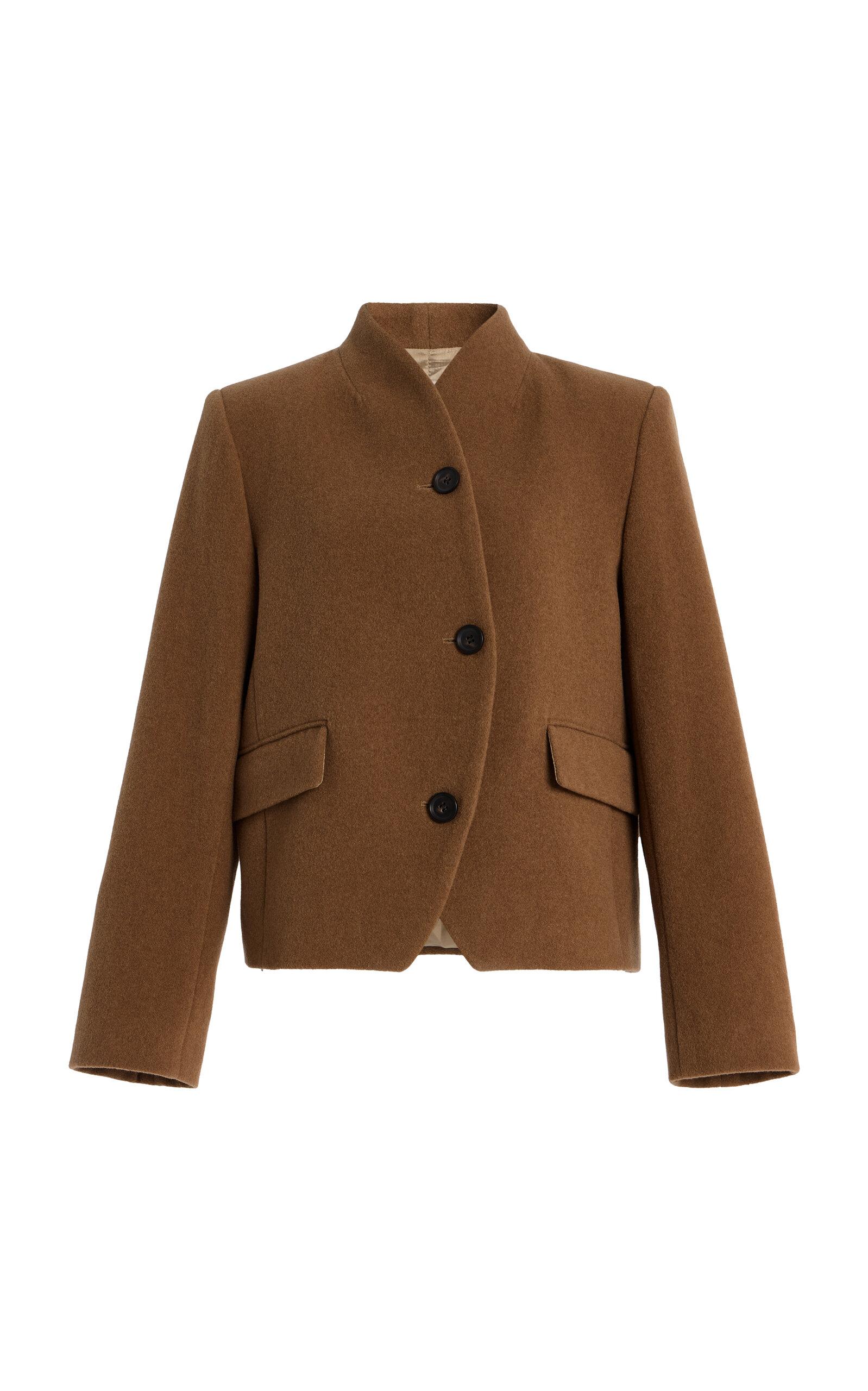 House of Dagmar Short Curved Wool-Blend Jacket - Moda Operandi by HOUSE OF DAGMAR