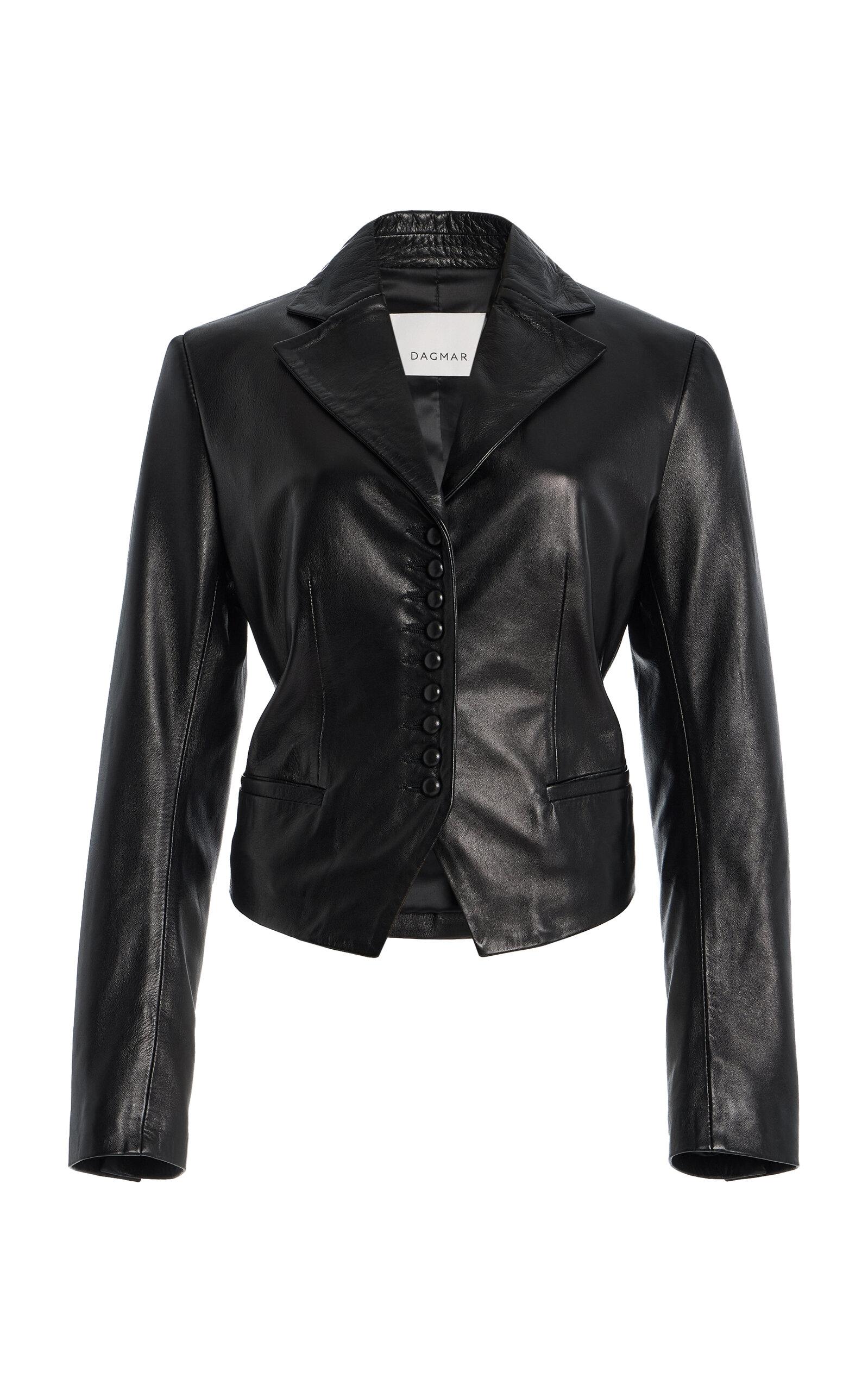 House of Dagmar Tailored Leather Blazer - Moda Operandi by HOUSE OF DAGMAR