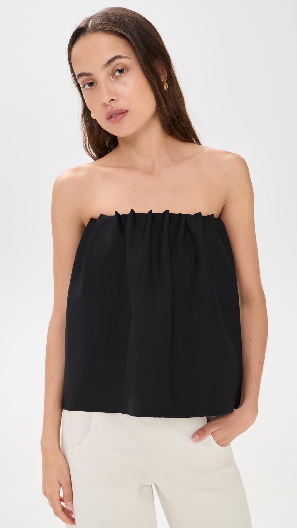 Ruched Tube Top by HOUSE OF DAGMAR