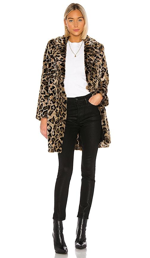 House of Harlow 1960 X REVOLVE Genn Faux Fur Coat in Brown by HOUSE OF HARLOW 1960