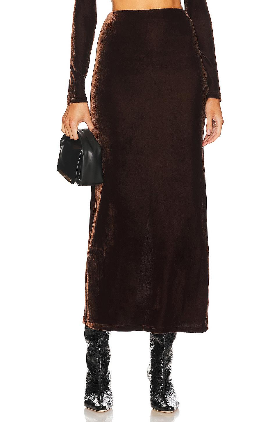 House of Harlow 1960 x REVOLVE Ovelia Skirt in Chocolate by HOUSE OF HARLOW 1960