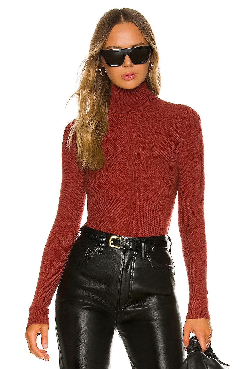 House of Harlow 1960 x REVOLVE Peyton Turtleneck Sweater in Rust by HOUSE OF HARLOW 1960