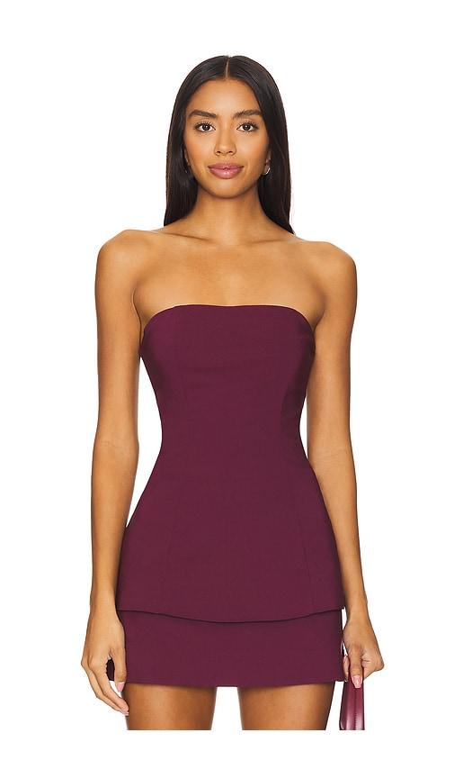 House of Harlow 1960 x REVOLVE Samia Top in Burgundy by HOUSE OF HARLOW 1960