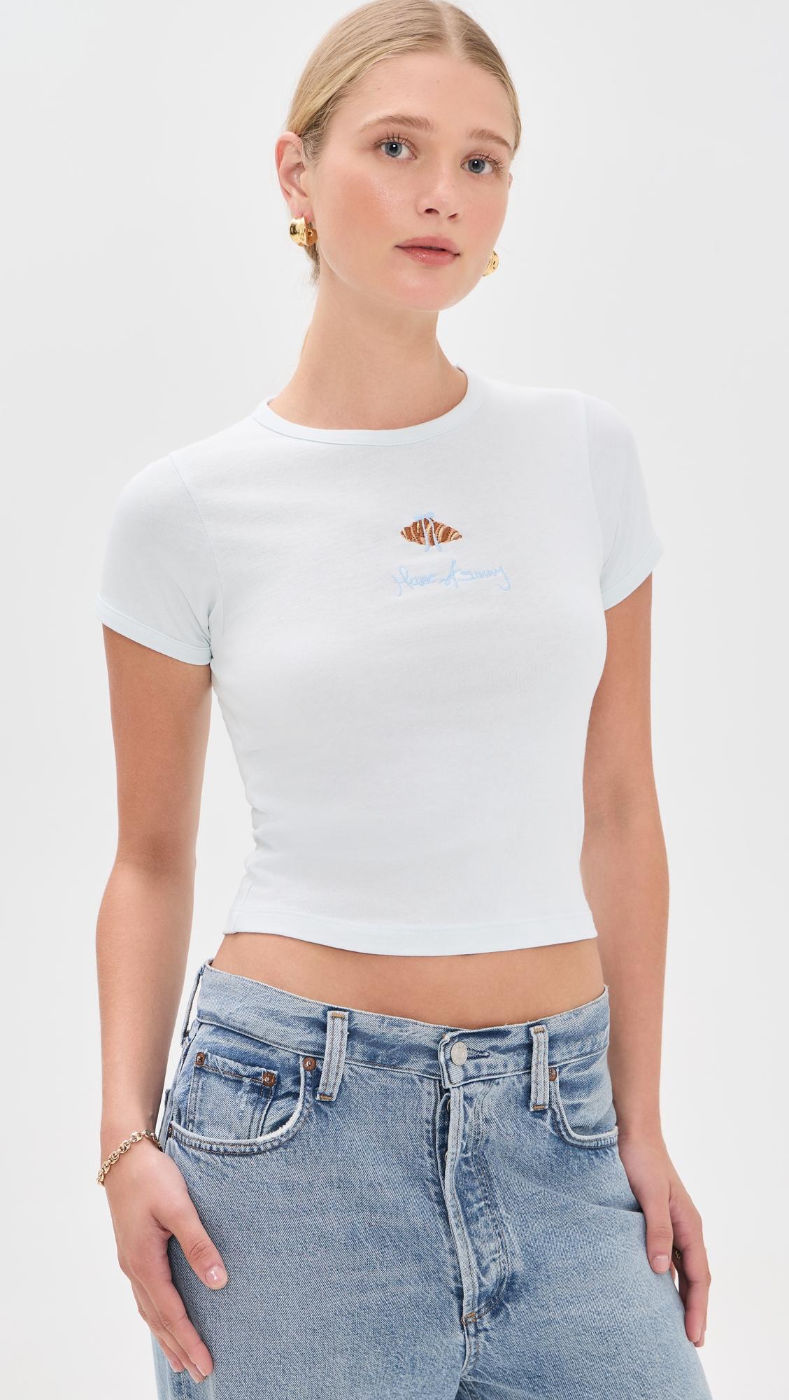 Croissant Baby Tee by HOUSE OF SUNNY