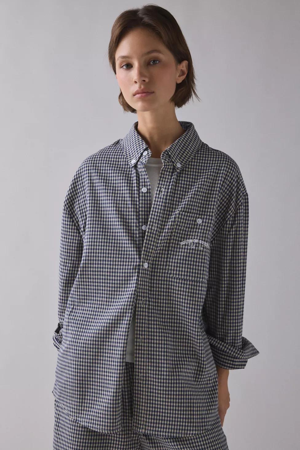 House Of Sunny Gingham Button-Down Shirt by HOUSE OF SUNNY