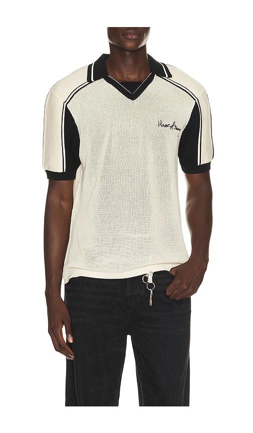 House of Sunny Keepers Knit Polo in Cream by HOUSE OF SUNNY