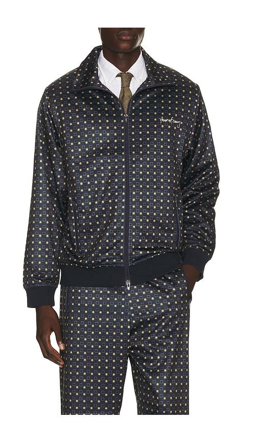 House of Sunny The Benny Tracksuit Jacket in Navy by HOUSE OF SUNNY