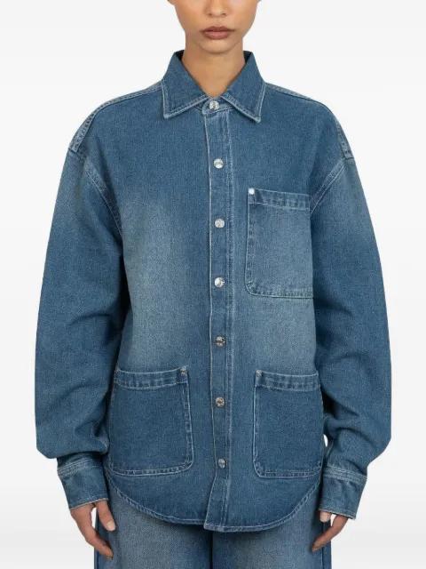 patch-pockets denim shirt by HOUSE OF SUNNY