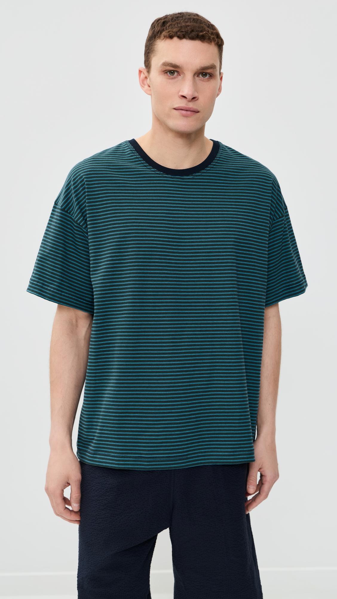 Boxy Paradise Striped Tee by HOWLIN'