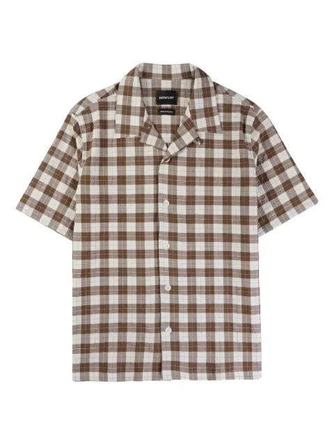 checked short-sleeve shirt by HOWLIN'