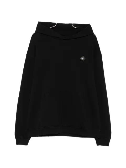 Sun crystal-embellished hoodie by HTC LOS ANGELES